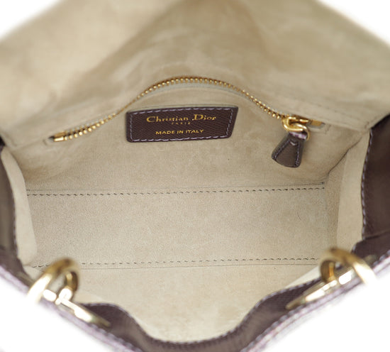 Load image into Gallery viewer, Christian Dior Purple Lizard Lady Dior Mini Bag
