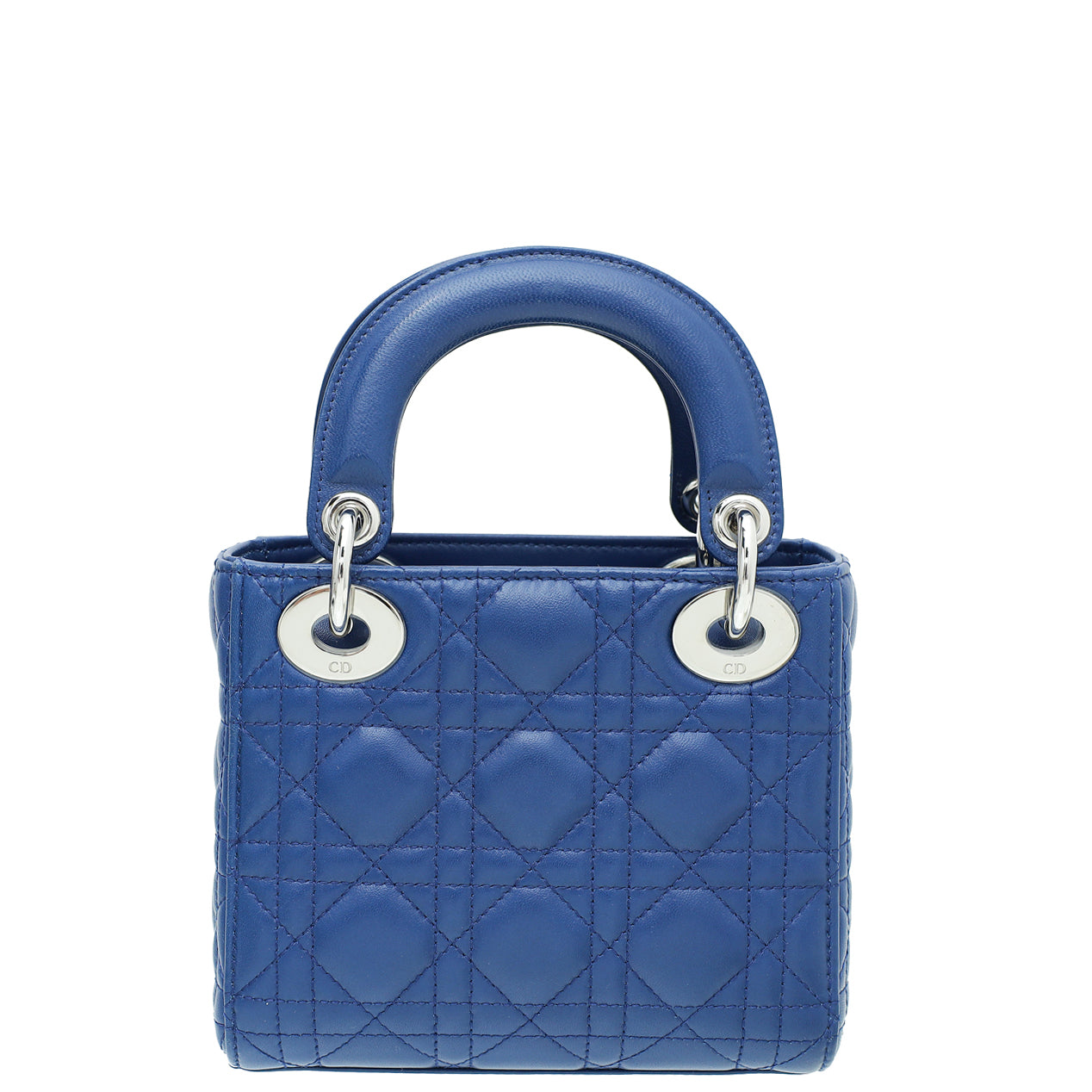 Christian Dior Blue Lady Dior Mini Strap Bag