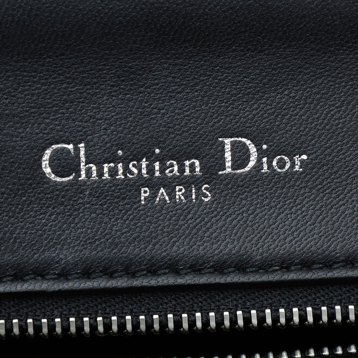 Christian Dior Bicolor Diorama Embroidered Stitched Medium Bag