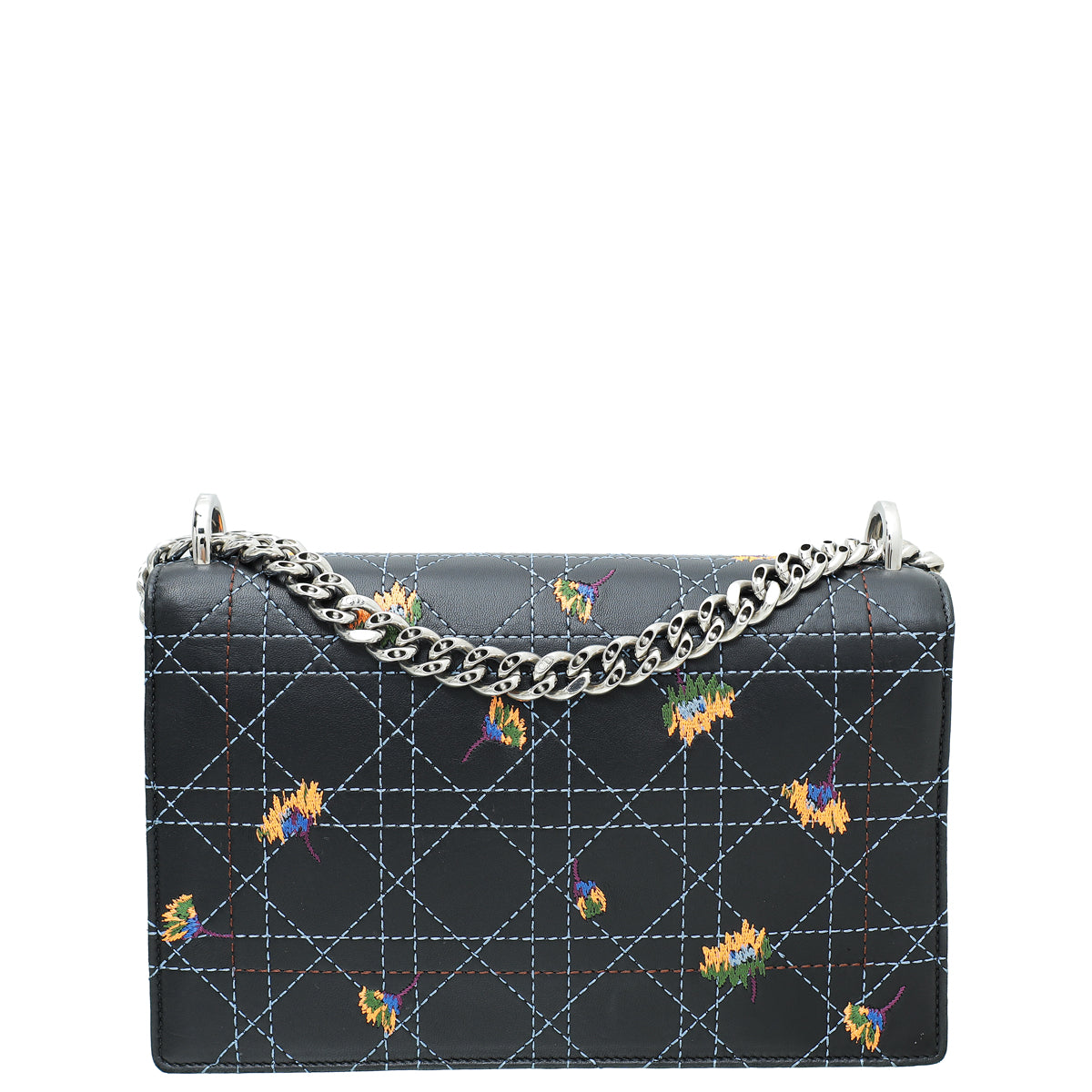 Christian Dior Bicolor Diorama Embroidered Stitched Medium Bag-Christian Dior-THE CLOSET