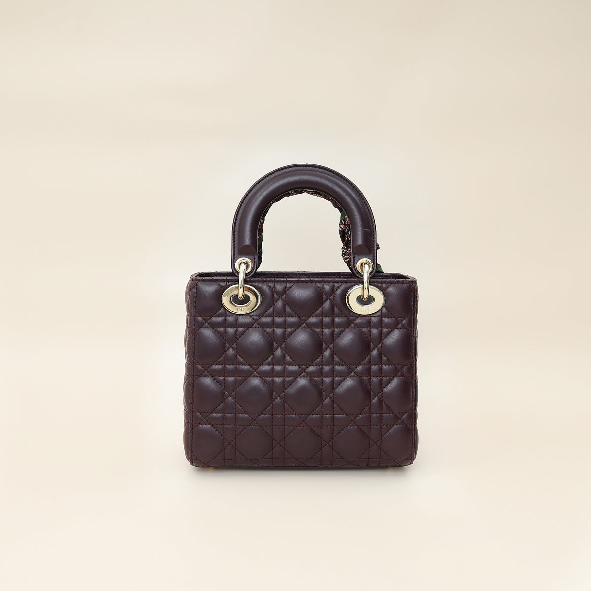 Christian Dior Amarante Lady Dior My ABCDior Small Bag W/ Twilly-Christian Dior-THE CLOSET