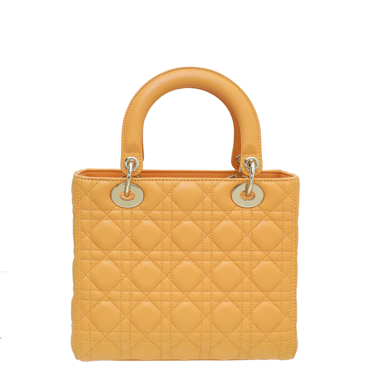 Christian Dior Apricot Lady Dior Medium Bag-Christian Dior-THE CLOSET