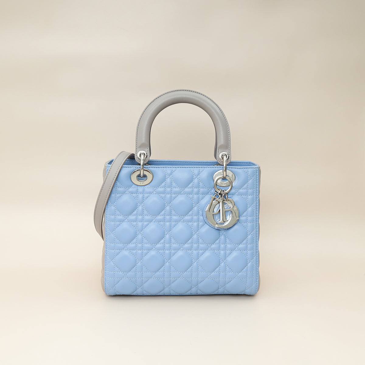 Christian Dior Bicolor Lady Dior Medium Bag-Christian Dior-THE CLOSET