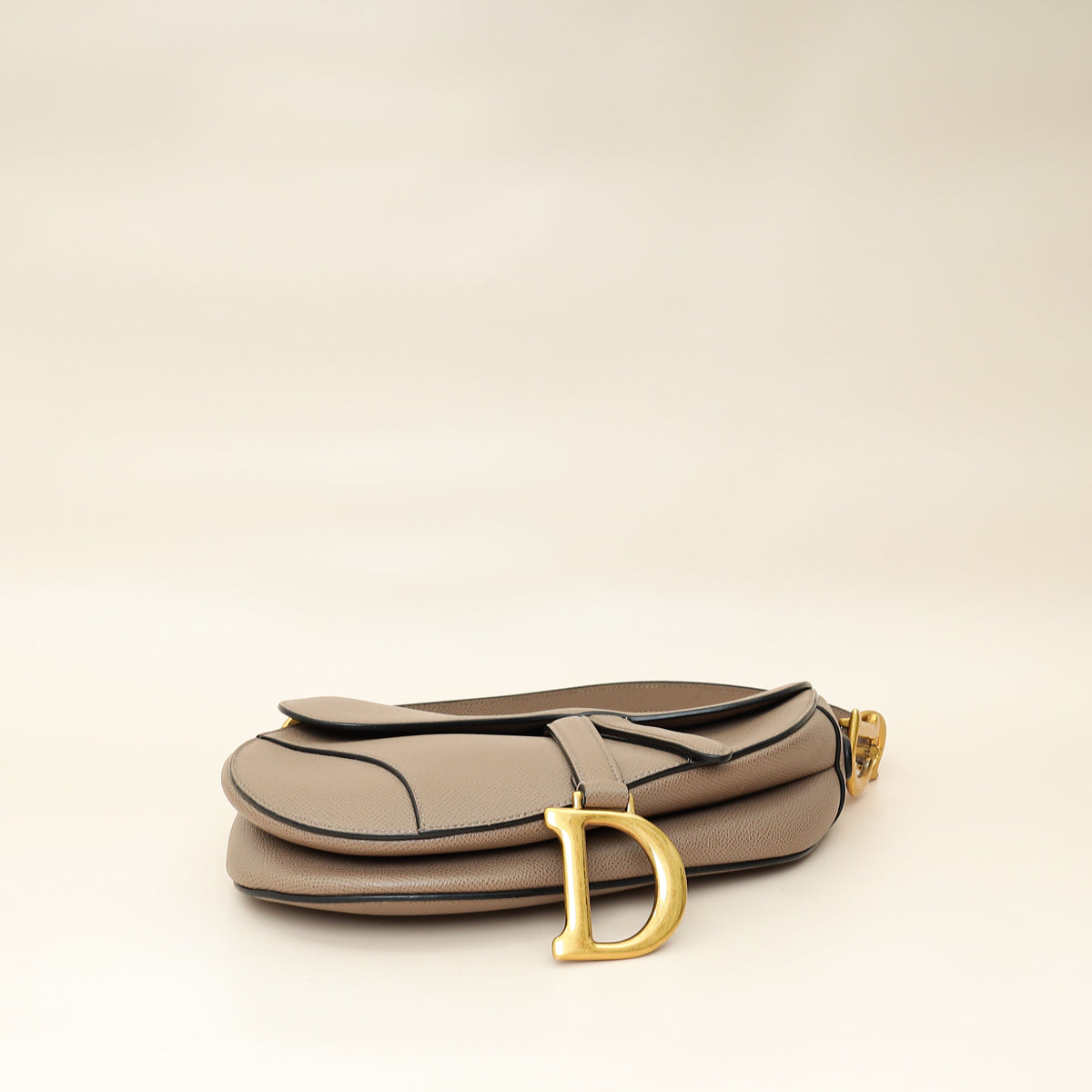 Christian Dior Etoupe Saddle Medium Bag W/ Extra Strap-Christian Dior-THE CLOSET