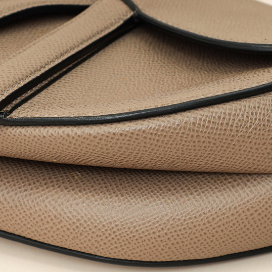Christian Dior Etoupe Saddle Medium Bag W/ Extra Strap-Christian Dior-THE CLOSET
