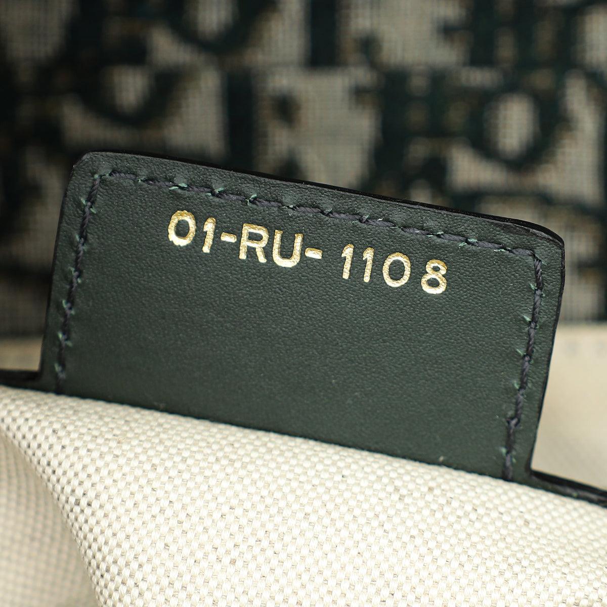 Christian Dior Green Oblique Saddle Medium Bag-Christian Dior-THE CLOSET