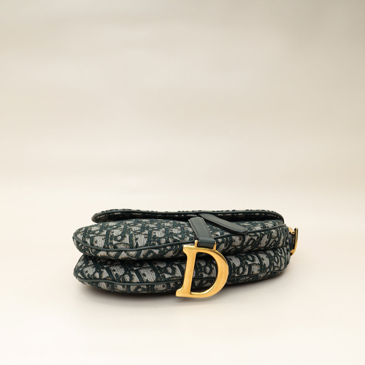 Christian Dior Green Oblique Saddle Medium Bag-Christian Dior-THE CLOSET