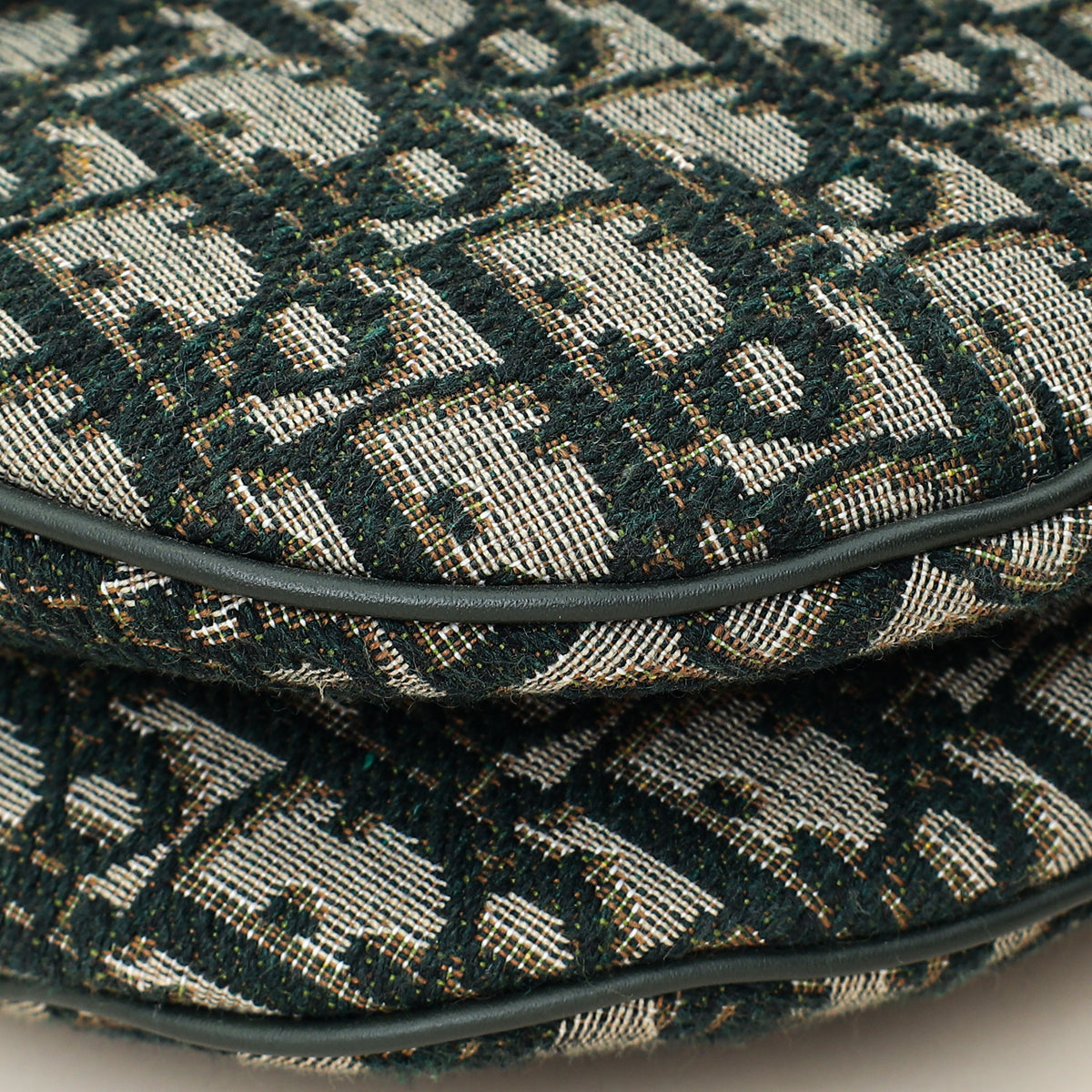 Christian Dior Green Oblique Saddle Medium Bag-Christian Dior-THE CLOSET