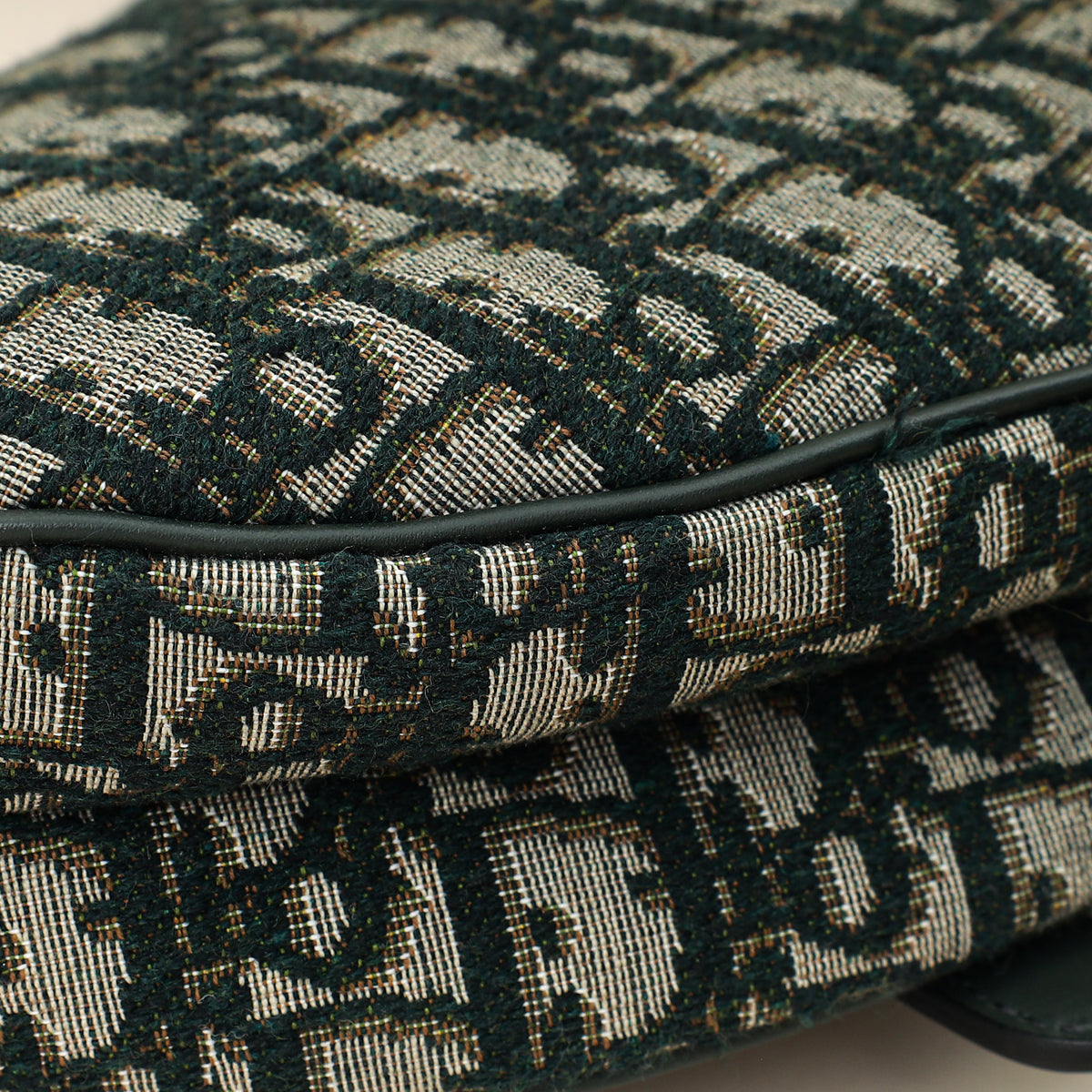 Christian Dior Green Oblique Saddle Medium Bag-Christian Dior-THE CLOSET