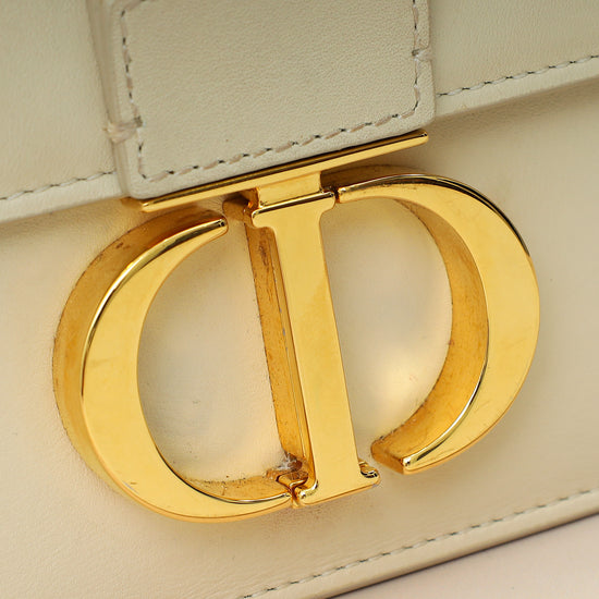 Christian Dior Cream 30 Montaigne Flap Shoulder Bag-Christian Dior-THE CLOSET