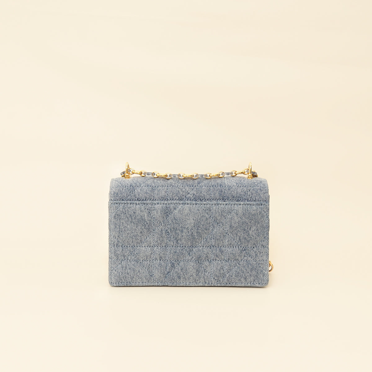 Christian Dior Blue Miss Caro Mini Cannage Denim Shoulder Bag-Christian Dior-THE CLOSET