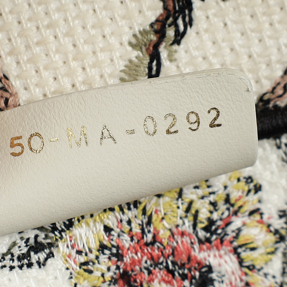 Christian Dior White Multicolor Jardin Botanique Embroidery Book Tote Medium Bag