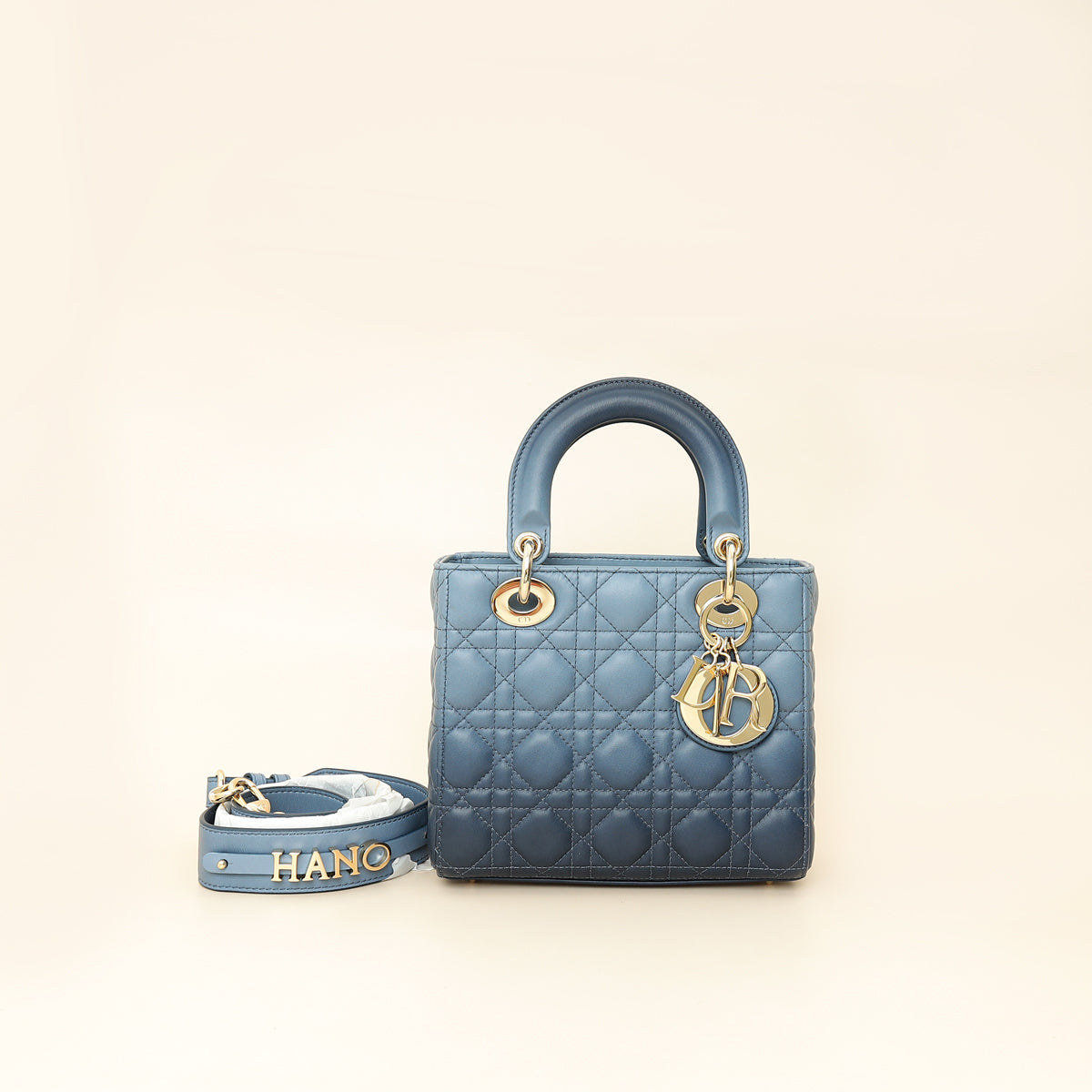 Christian Dior Blue Lady Dior My ABCDior Small Bag-Christian Dior-THE CLOSET