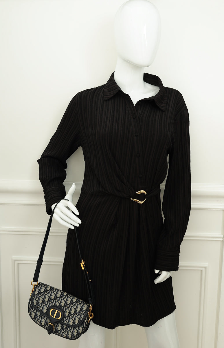 Christian Dior Navy Blue Oblique Bobby East-West Bag-Christian Dior-THE CLOSET