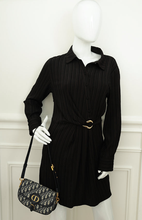 Christian Dior Navy Blue Oblique Bobby East-West Bag-Christian Dior-THE CLOSET