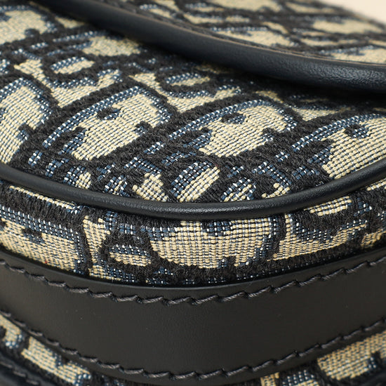 Christian Dior Navy Blue Oblique Bobby East-West Bag-Christian Dior-THE CLOSET