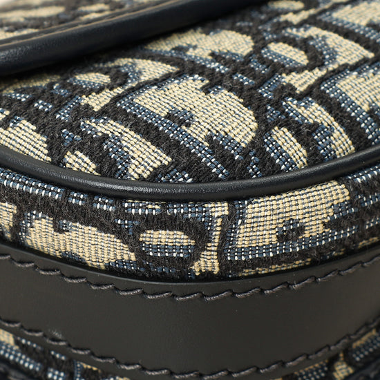 Christian Dior Navy Blue Oblique Bobby East-West Bag-Christian Dior-THE CLOSET