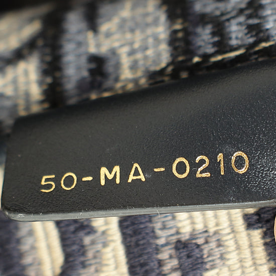 Christian Dior Navy Blue Oblique Book Tote Medium Bag-Christian Dior-THE CLOSET