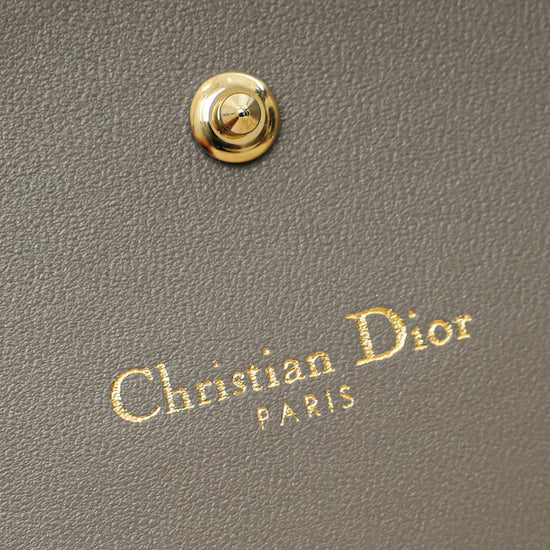 Christian Dior Grey Diorama Wallet On Chain-Christian Dior-THE CLOSET