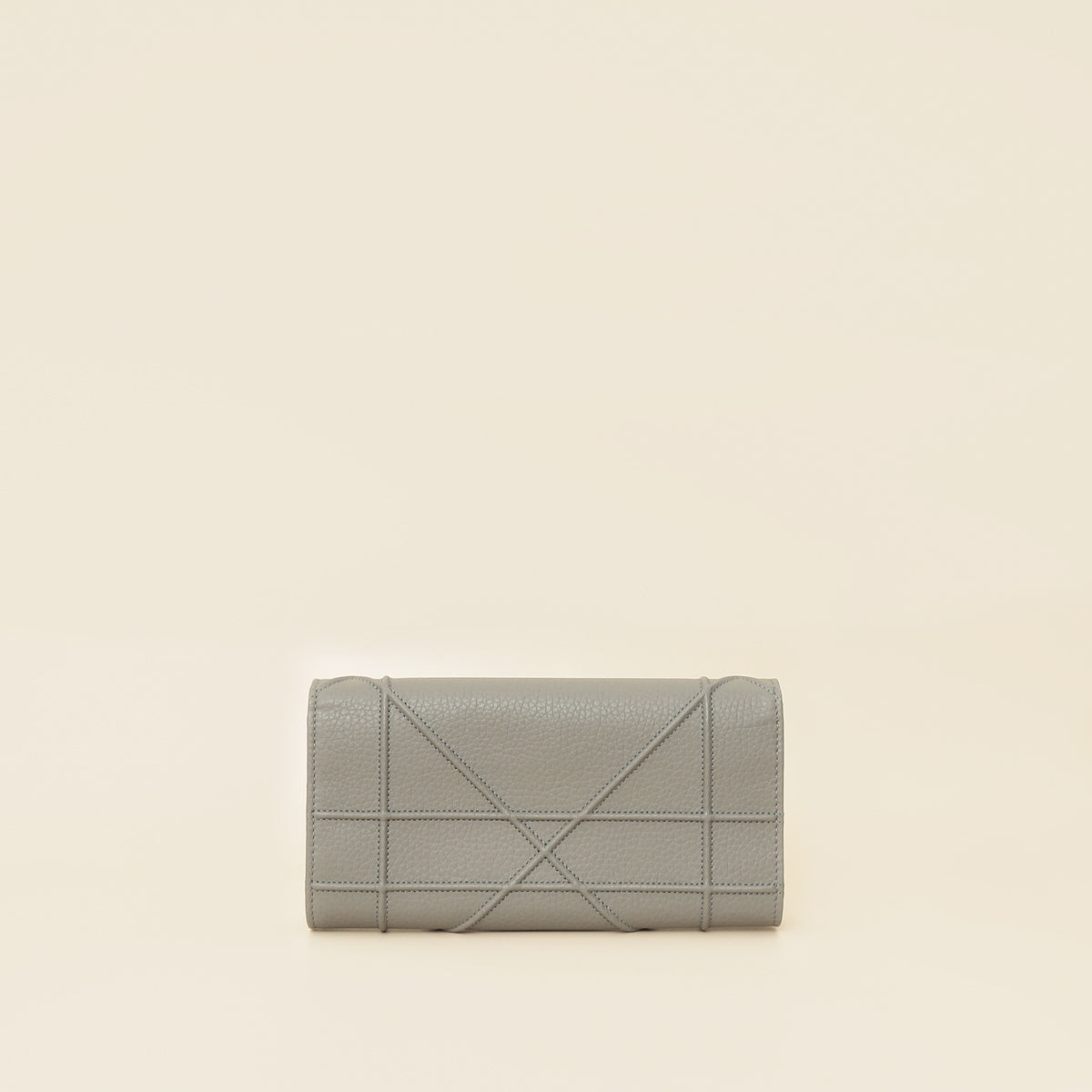 Christian Dior Grey Diorama Wallet On Chain-Christian Dior-THE CLOSET