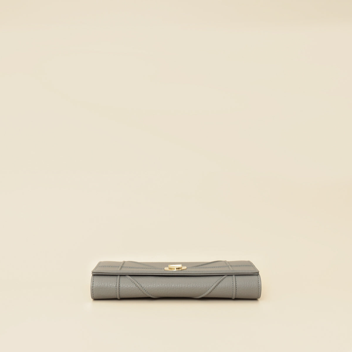 Christian Dior Grey Diorama Wallet On Chain-Christian Dior-THE CLOSET