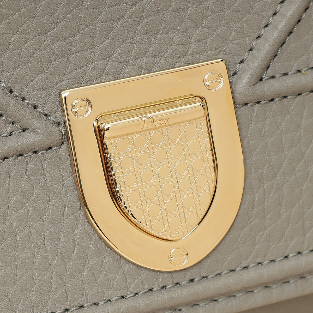 Christian Dior Grey Diorama Wallet On Chain-Christian Dior-THE CLOSET