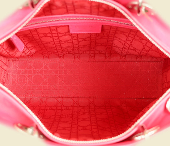 Christian Dior Pink Cannage Lady Dior Large Bag