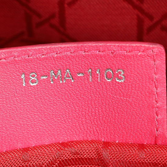 Christian Dior Pink Cannage Lady Dior Large Bag