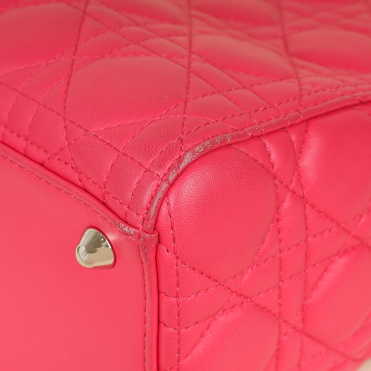 Christian Dior Pink Cannage Lady Dior Large Bag