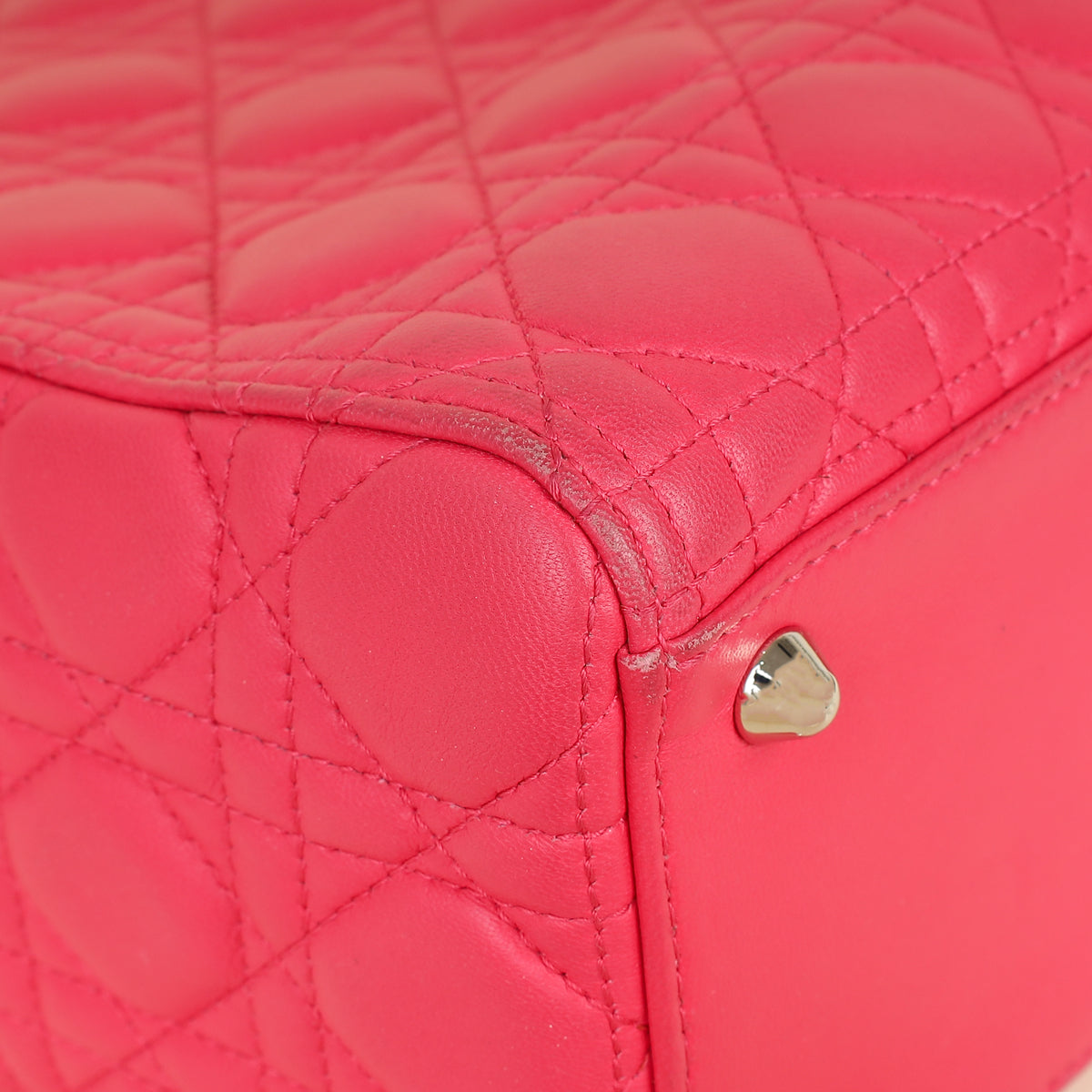 Christian Dior Pink Cannage Lady Dior Large Bag