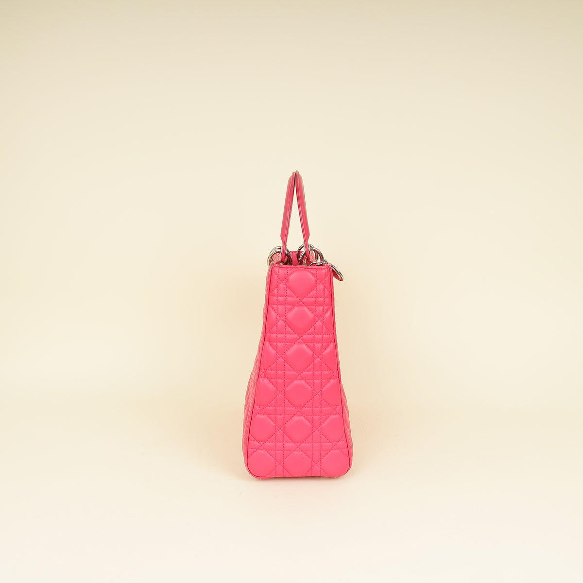 Christian Dior Pink Cannage Lady Dior Large Bag