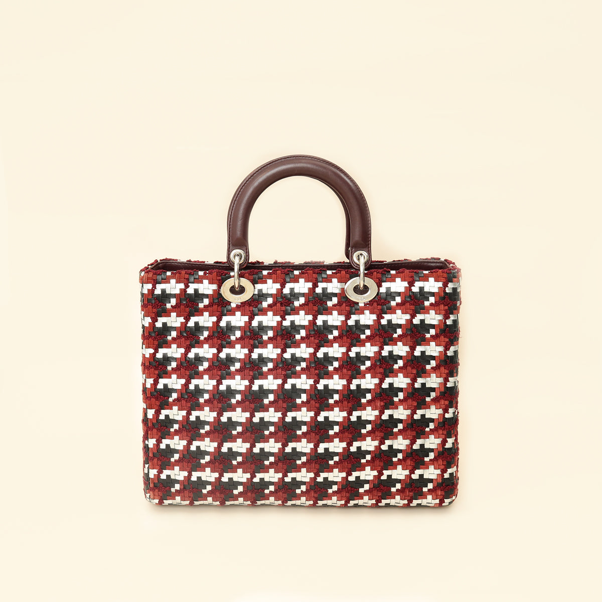 Christian Dior Multicolor Woven Lady Dior Large Bag-Christian Dior-THE CLOSET