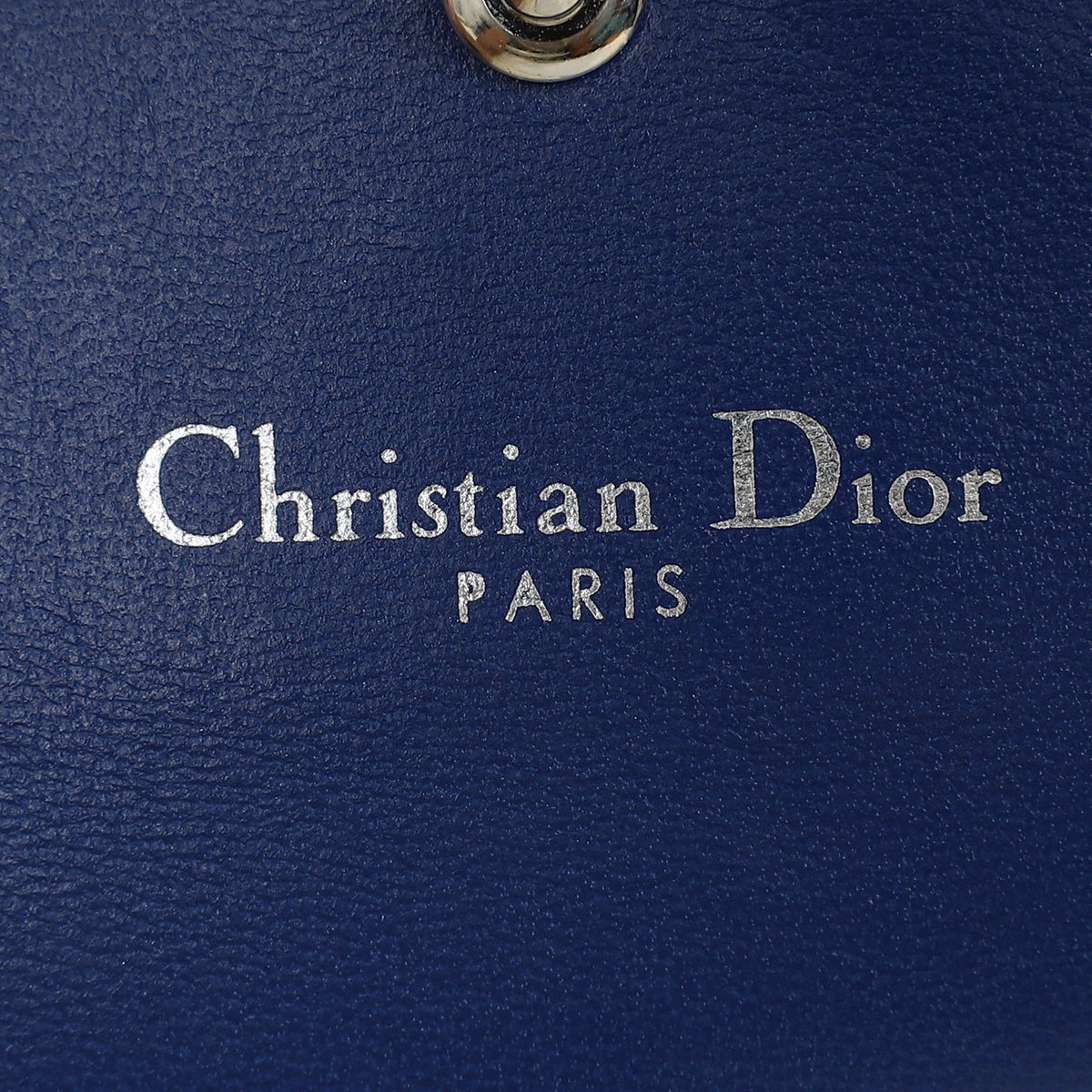 Christian Dior Dark Blue Diorama Wallet On Chain