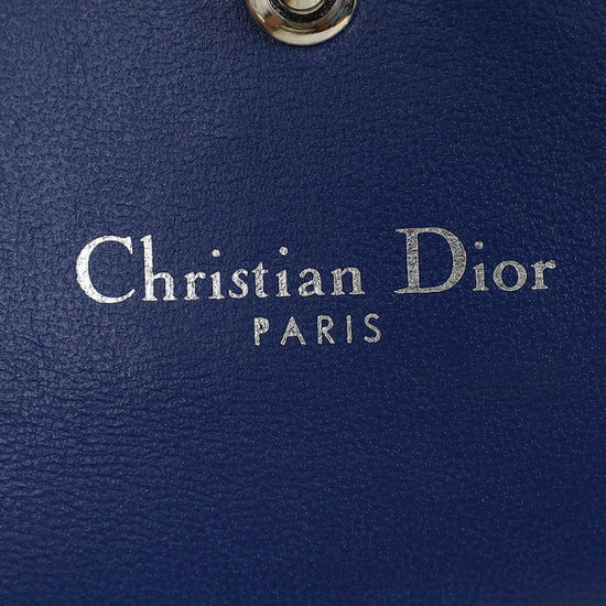 Christian Dior Dark Blue Diorama Wallet On Chain