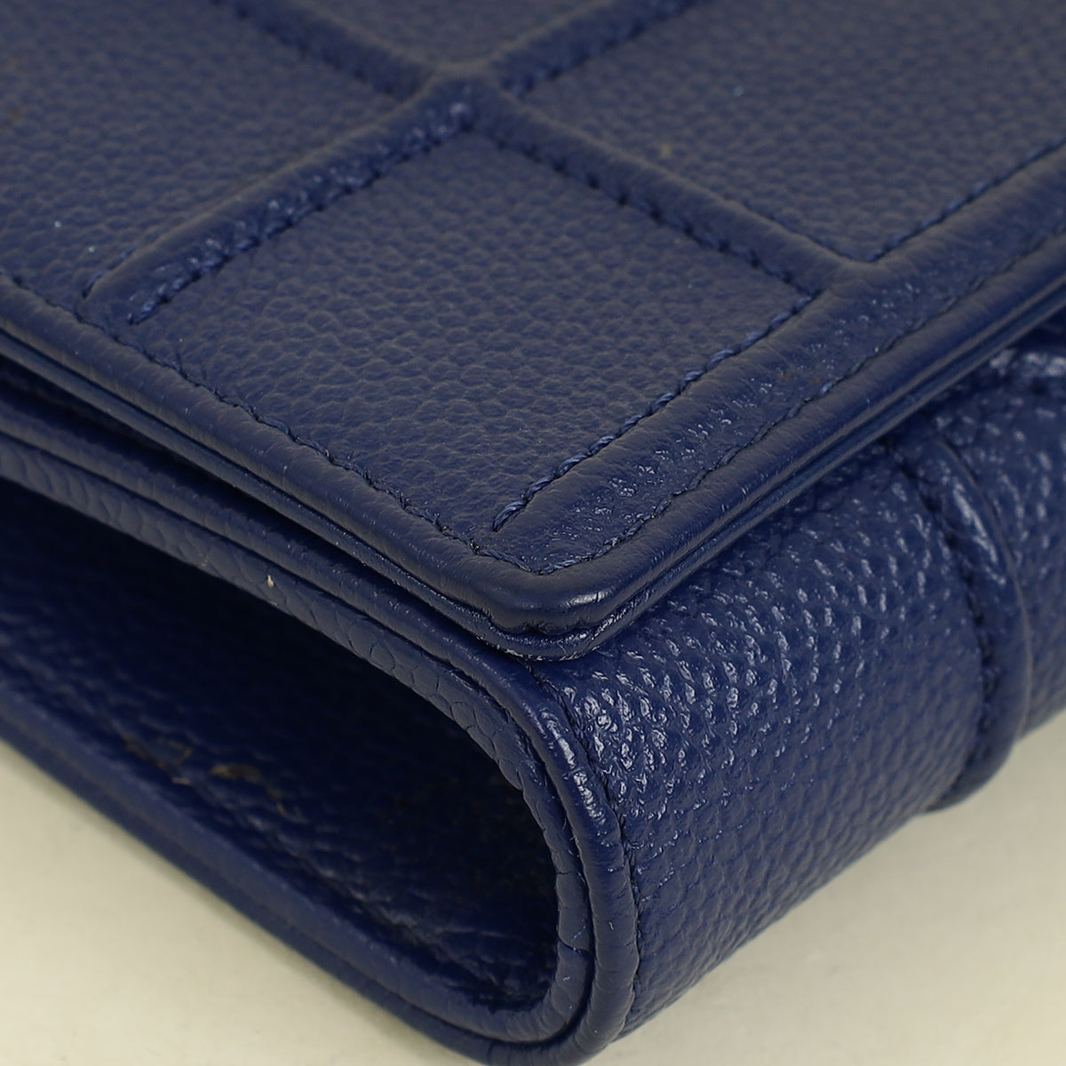 Christian Dior Dark Blue Diorama Wallet On Chain