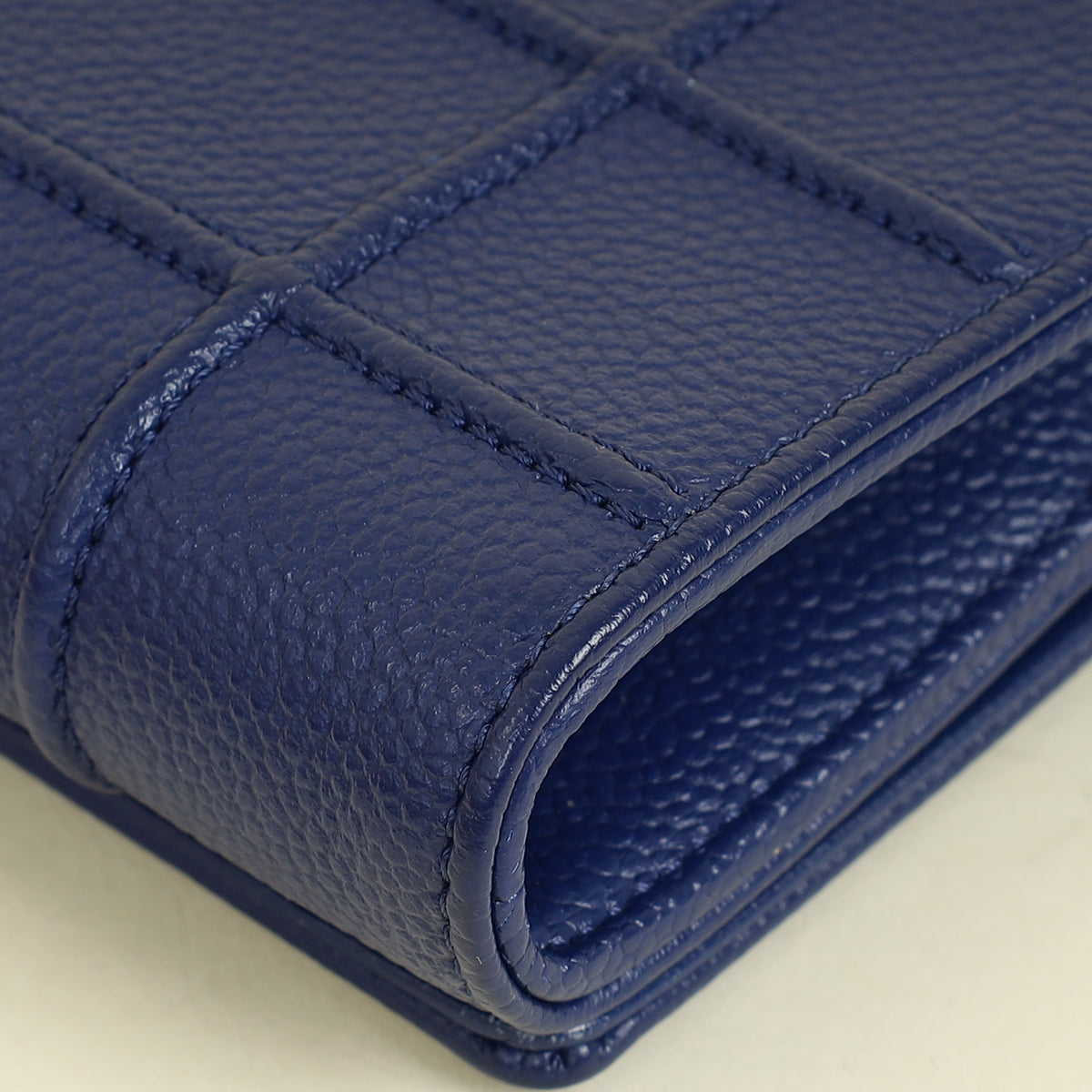 Christian Dior Dark Blue Diorama Wallet On Chain