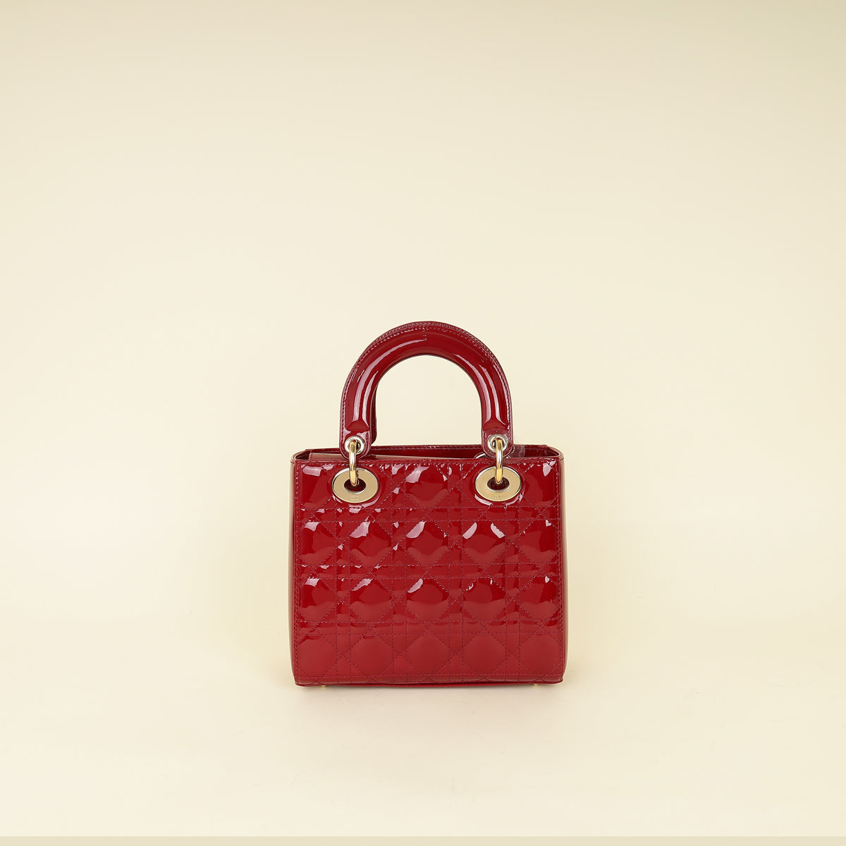 Christian Dior Red Lady Dior Small Bag-Christian Dior-THE CLOSET