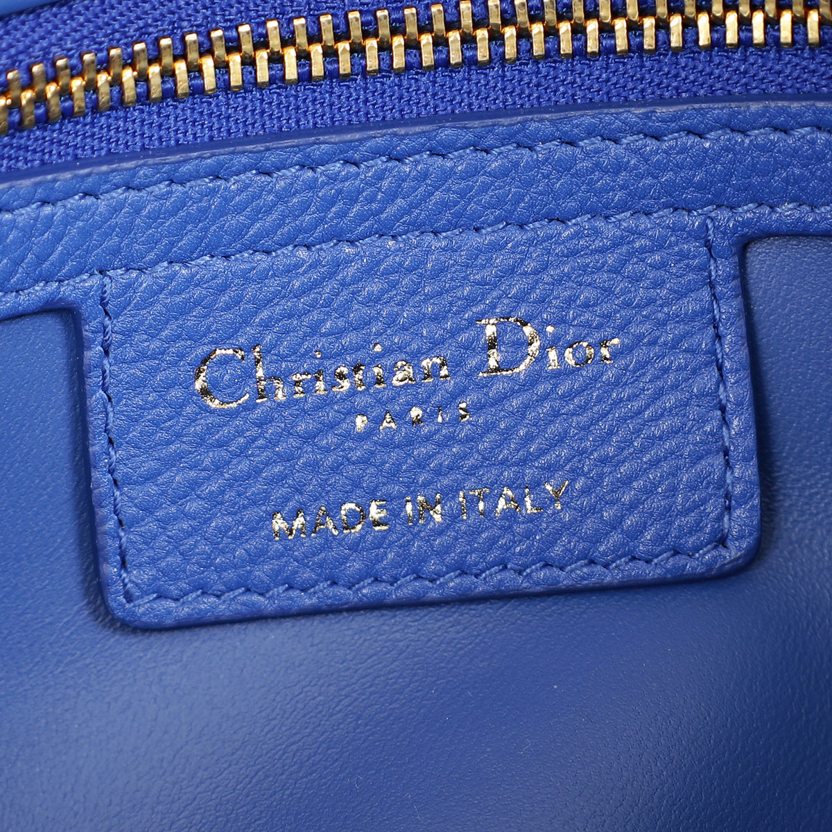 Christian Dior Royal Blue Caro Cannage Flap Small Bag-Christian Dior-THE CLOSET