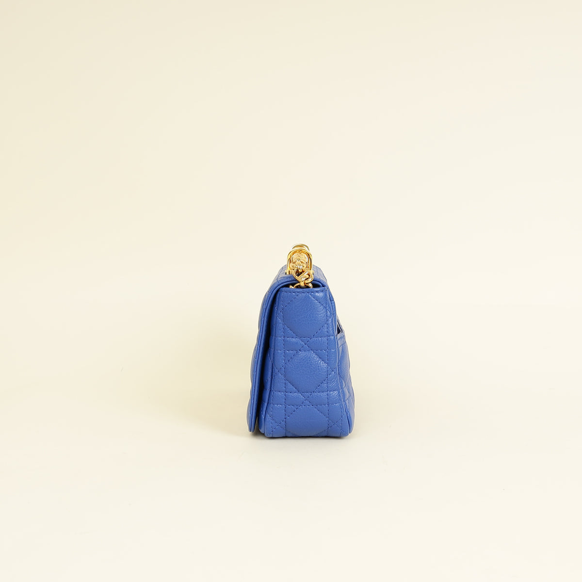 Christian Dior Royal Blue Caro Cannage Flap Small Bag-Christian Dior-THE CLOSET