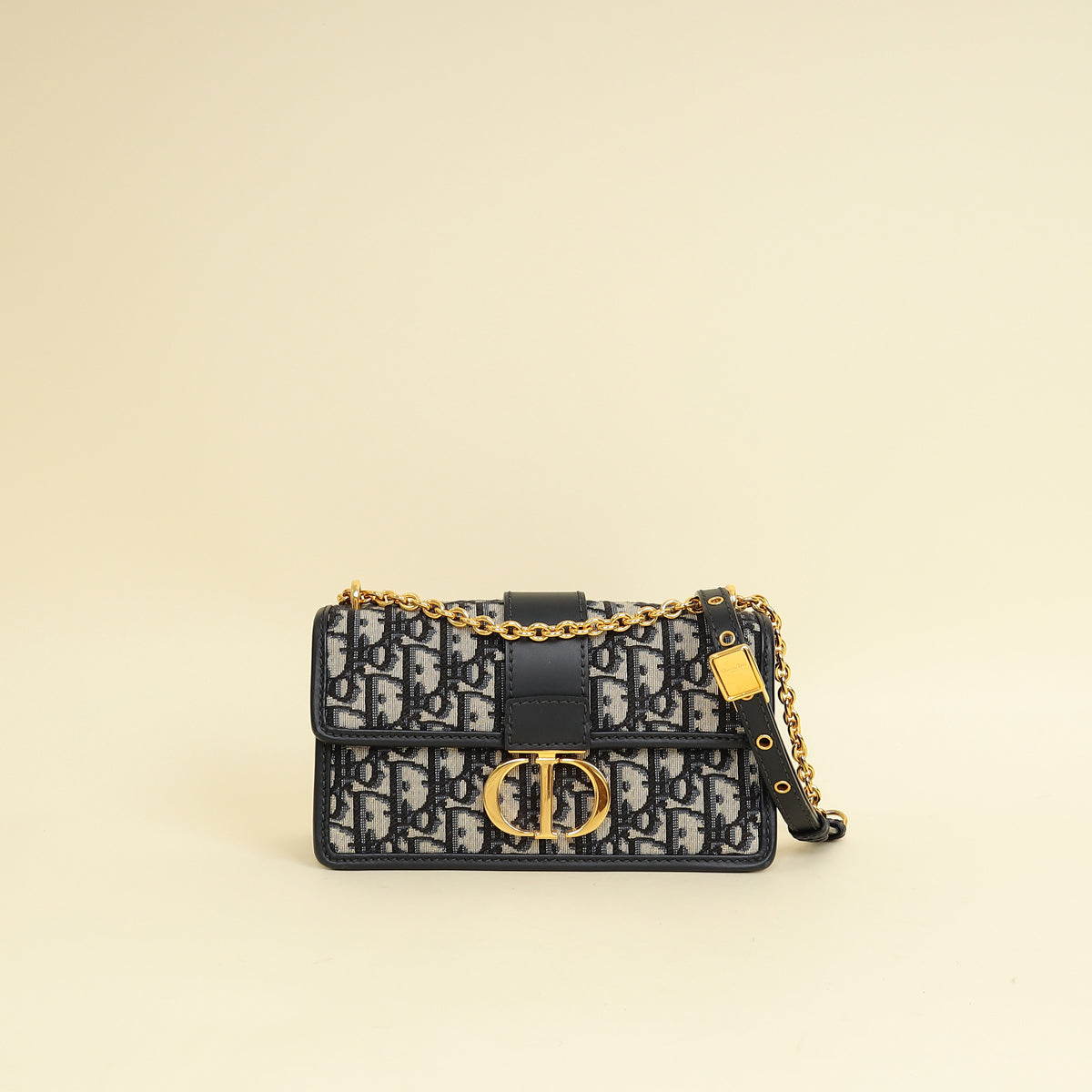 Christian Dior Blue Oblique 30 Montaigne East West Shoulder Bag-Christian Dior-THE CLOSET