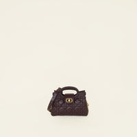 Christian Dior Burgundy Jolie Top Handle Mini Bag