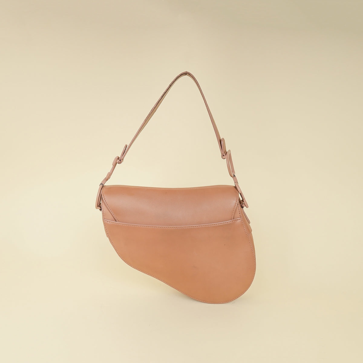 Christian Dior Rose Des Vents Ultramatte Saddle Medium Bag-Christian Dior-THE CLOSET