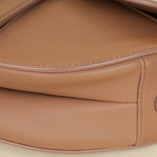 Christian Dior Rose Des Vents Ultramatte Saddle Medium Bag-Christian Dior-THE CLOSET