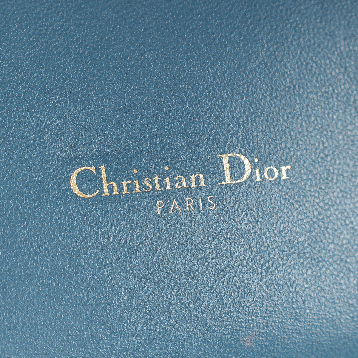 Christian Dior Teal Blue Saddle Long Wallet on Chain