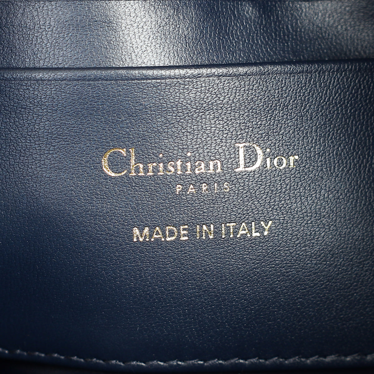 Christian Dior Navy Blue Toile De Jouy 30 Montaigne Pouch