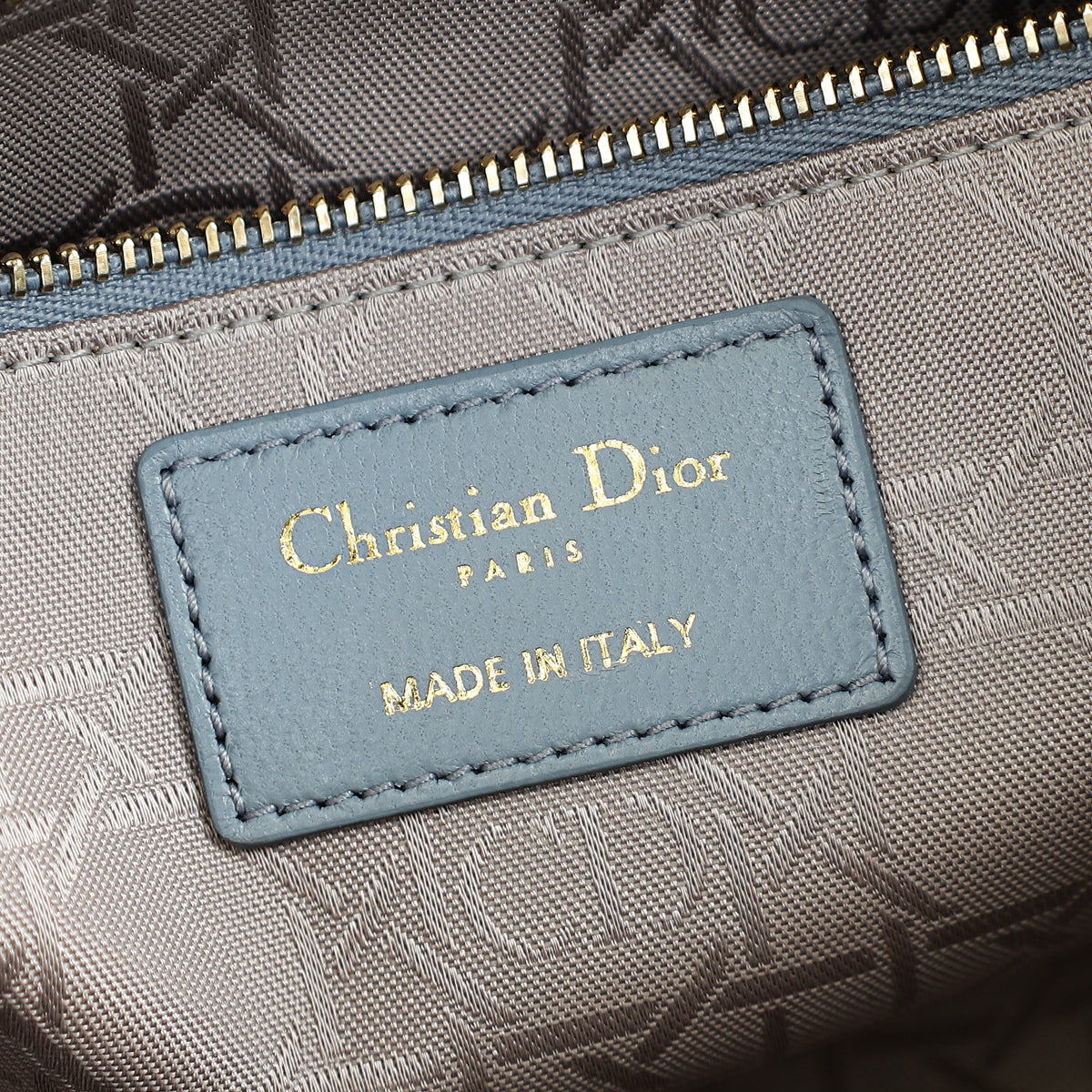 Christian Dior Grey Blue Lady Dior My ABCDior Small Bag | Pre