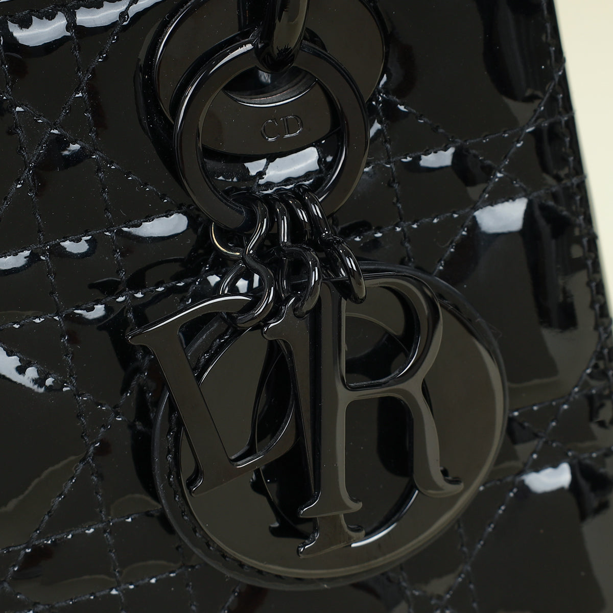 Christian Dior Black Lady Dior Small Bag