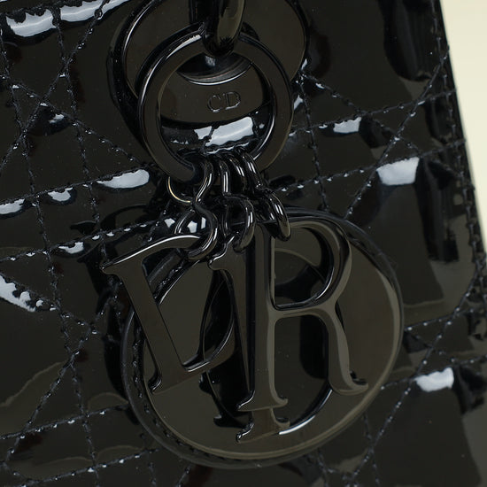 Christian Dior Black Lady Dior Small Bag