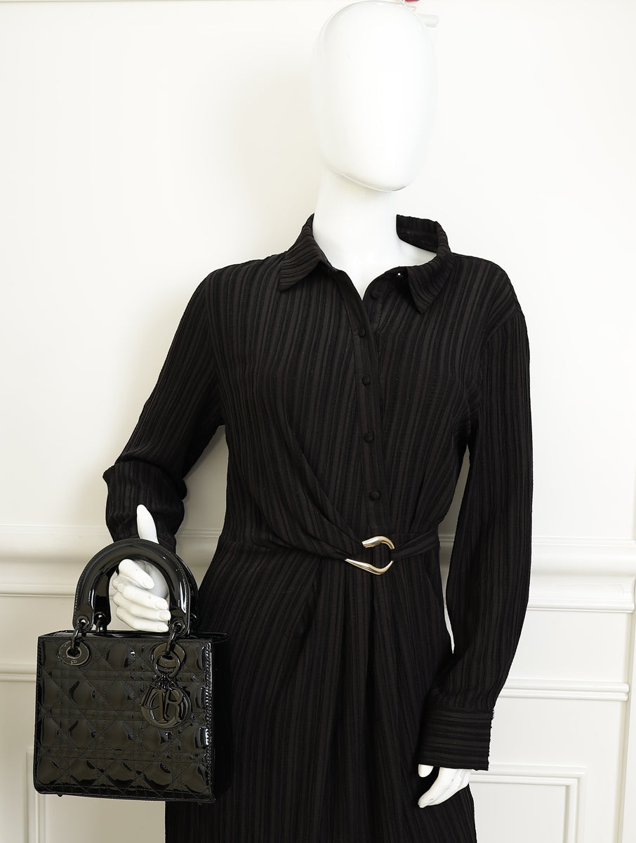 Christian Dior Black Lady Dior Small Bag