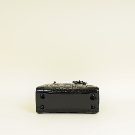 Christian Dior Black Lady Dior Small Bag